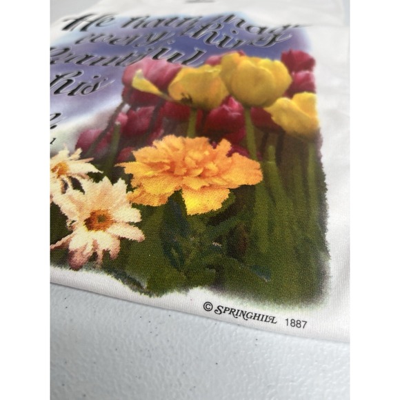 Vtg Religious Tshirt White Sz XL He‎ Hath Made Everything Beautiful In His Time - Picture 6 of 7